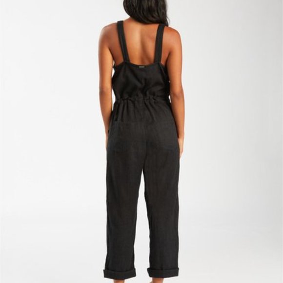 NWT Billabong Sandy Shores Jumpsuit Black XS - Picture 4 of 5